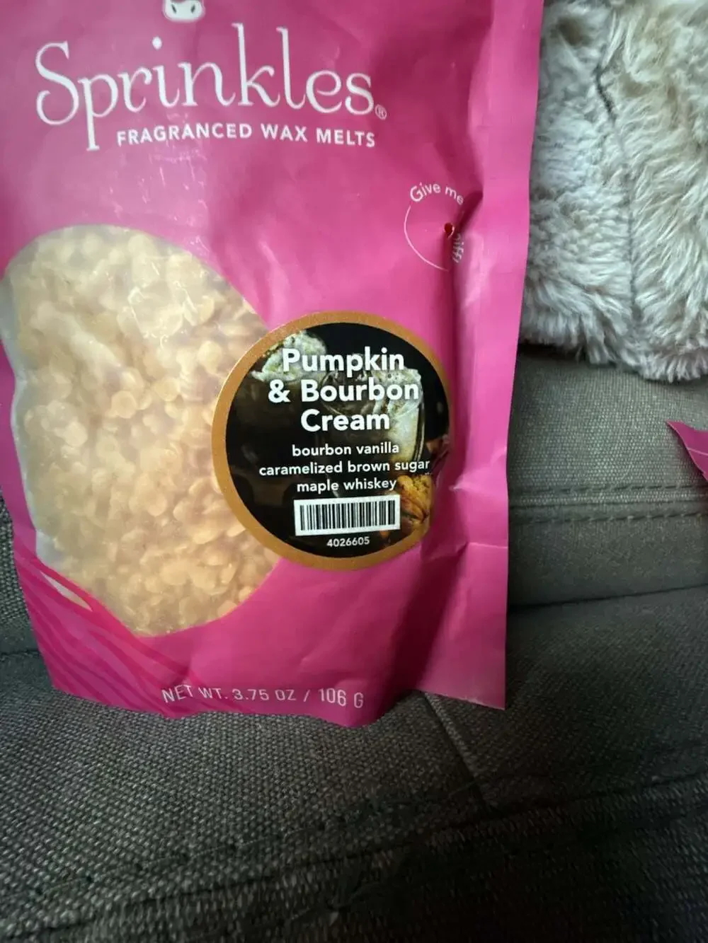 Pink Zebra Pumpkin & Bourbon Cream Fragranced Wax Melts Sprinkles 3.75 oz